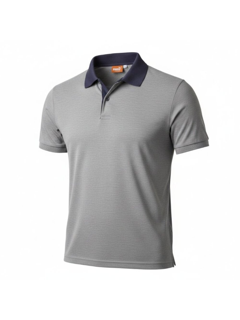 Puma Men's Golf Polo Shirt Blue Checkered XLarge X Pattern Short sleeve